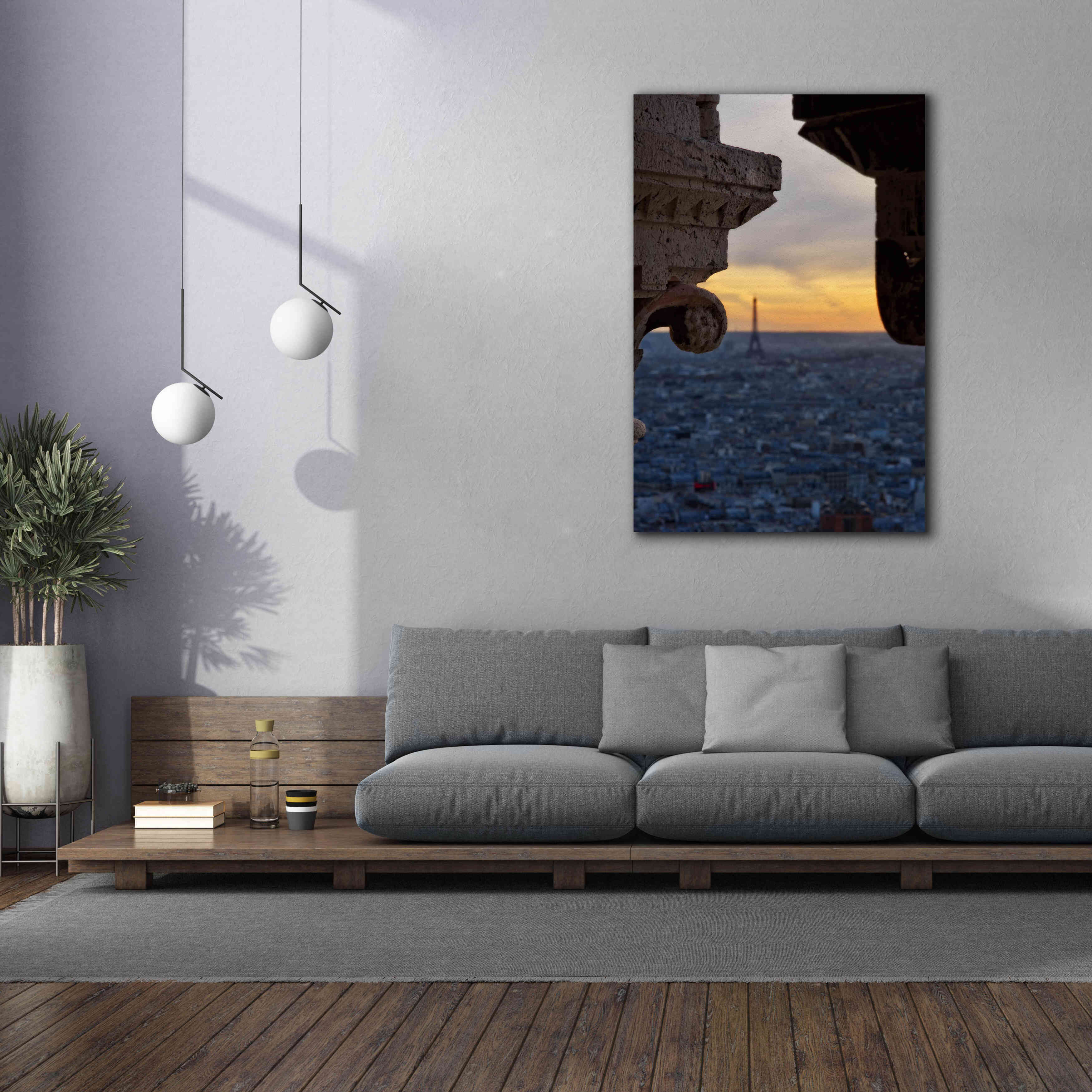 'Distant Eiffel Tower' by Sebastien Lory, Giclee Canvas Wall Art,40 x 60