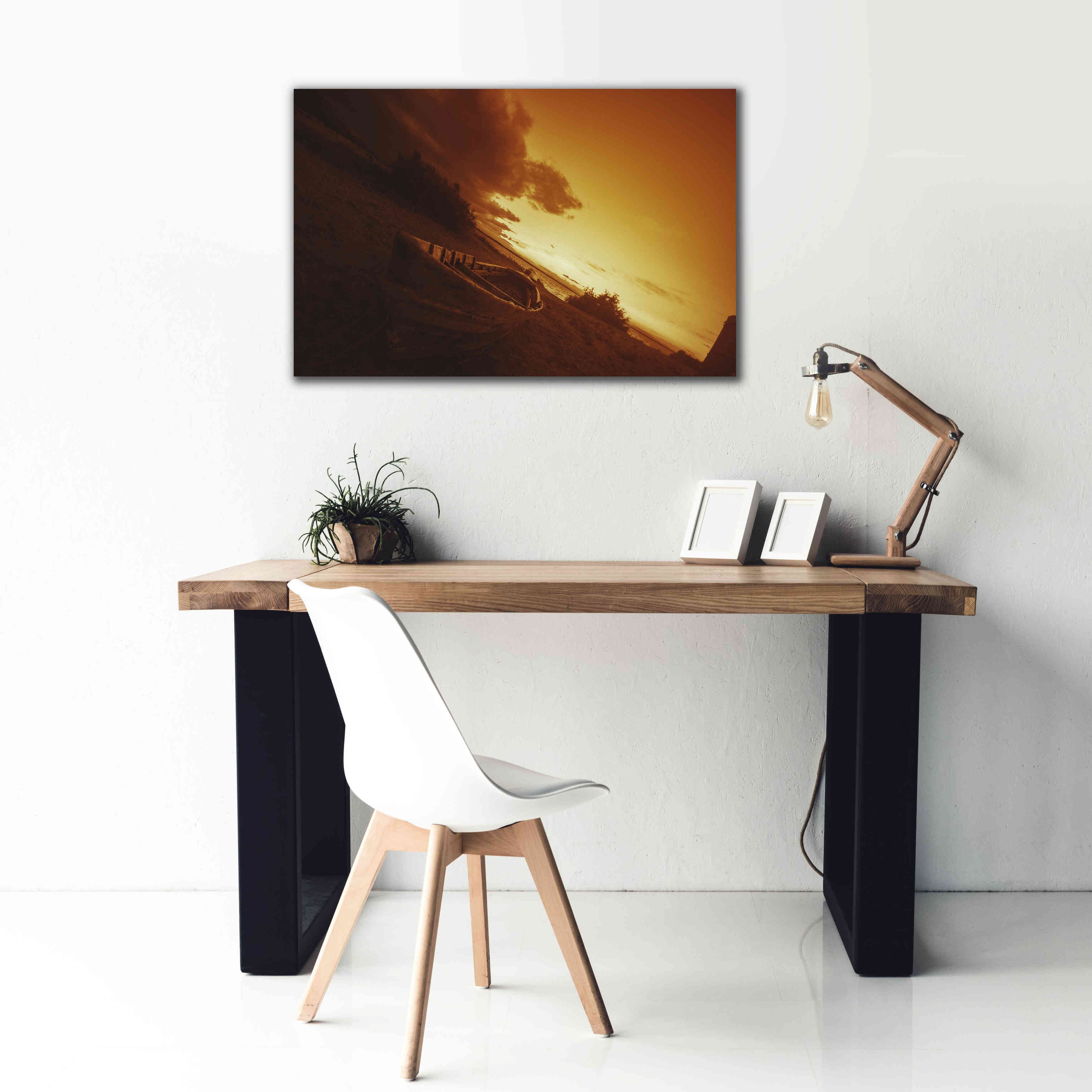 'Golden Sunset' by Sebastien Lory, Giclee Canvas Wall Art,40 x 26