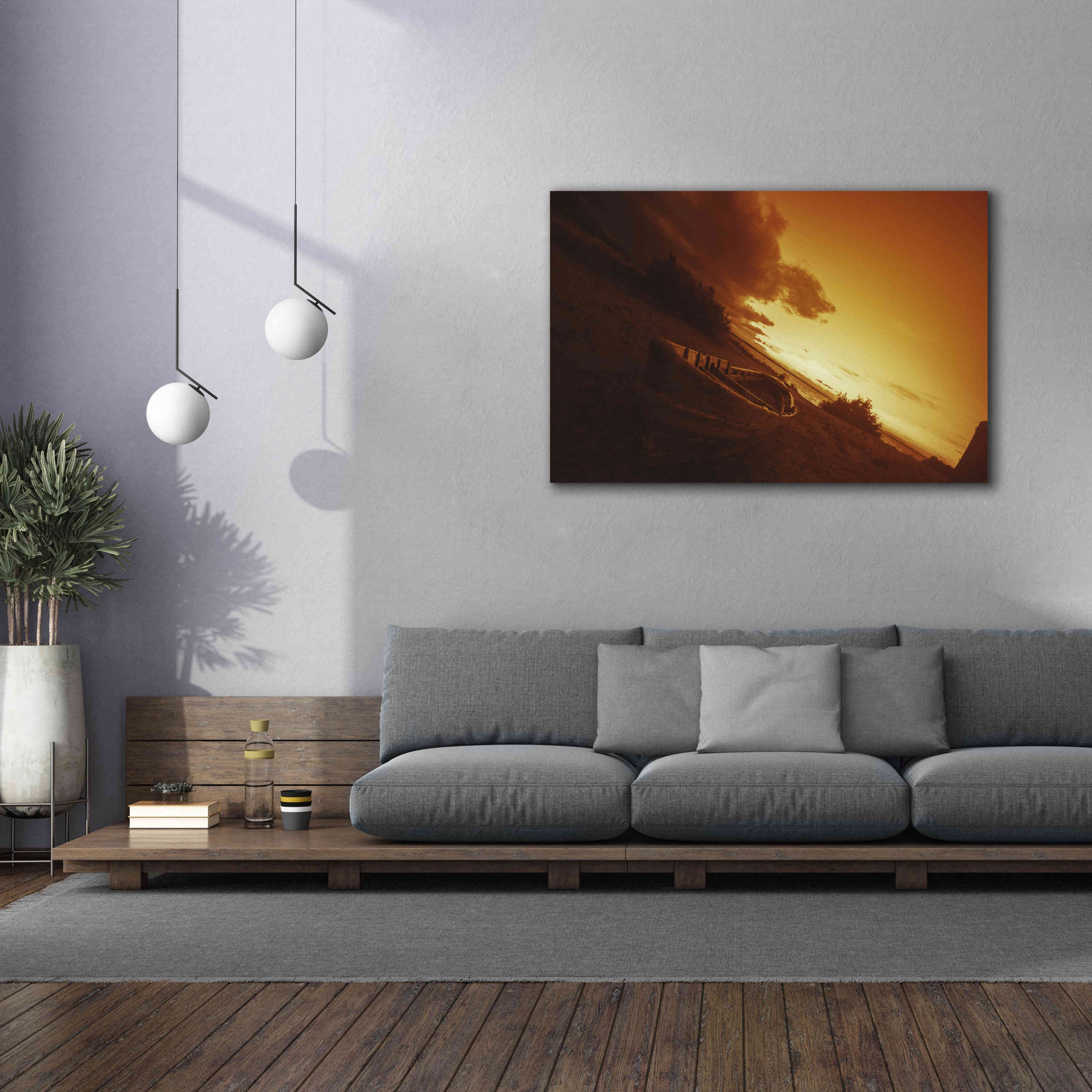 'Golden Sunset' by Sebastien Lory, Giclee Canvas Wall Art,60 x 40