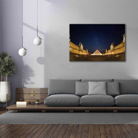 Image of 'Lourve Museum Nights' by Sebastien Lory, Giclee Canvas Wall Art,60 x 40
