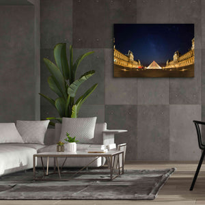 'Lourve Museum Nights' by Sebastien Lory, Giclee Canvas Wall Art,60 x 40