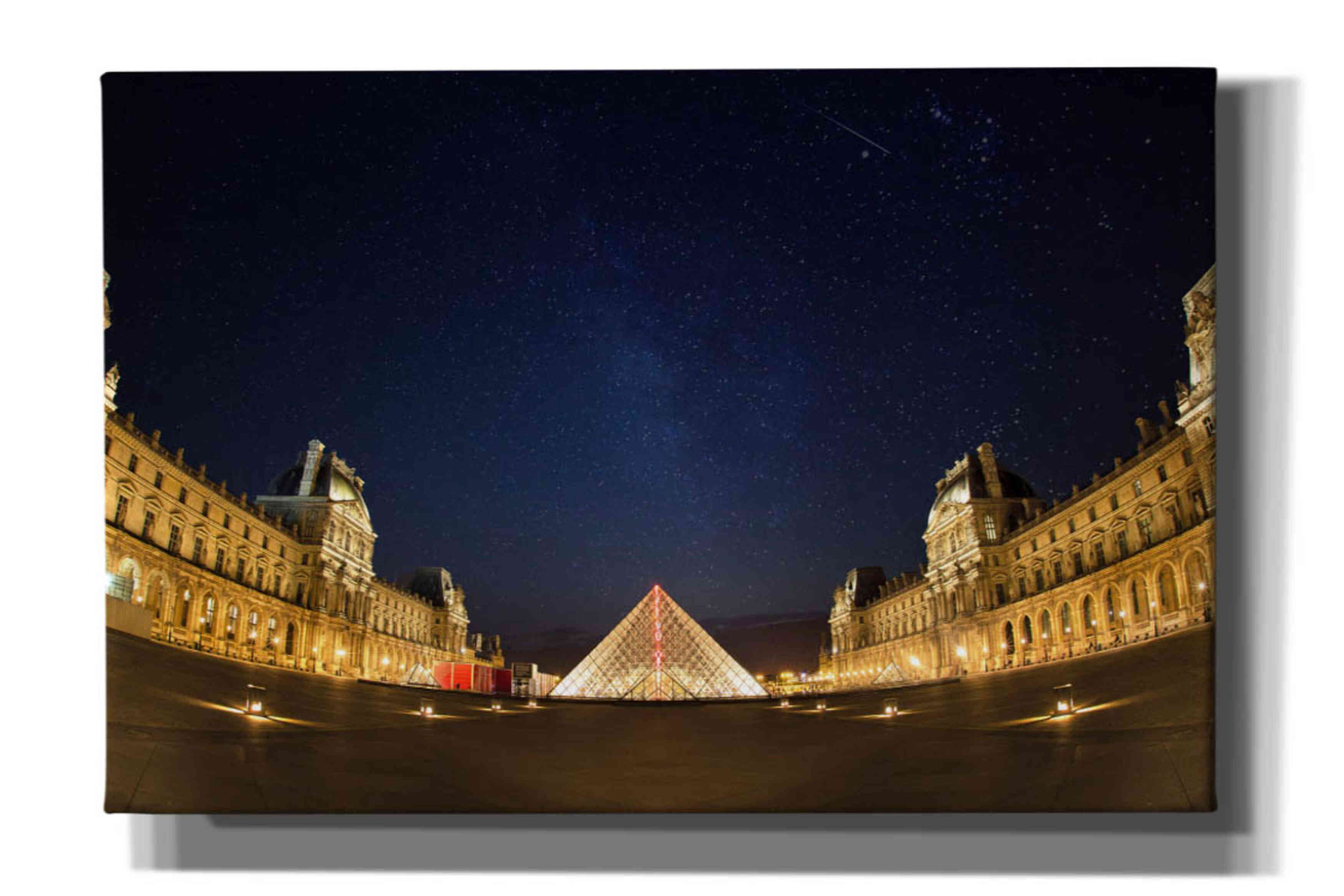 'Lourve Museum Nights' by Sebastien Lory, Giclee Canvas Wall Art