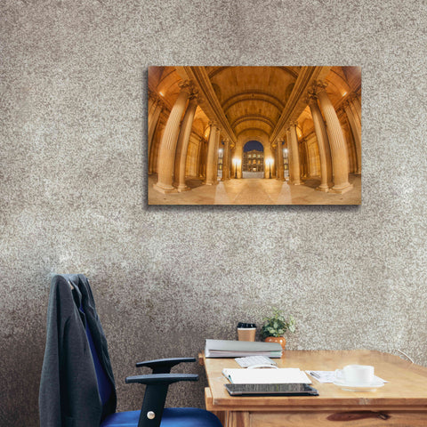 Image of 'Golden Columns' by Sebastien Lory, Giclee Canvas Wall Art,40 x 26