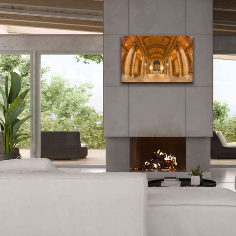Image of 'Golden Columns' by Sebastien Lory, Giclee Canvas Wall Art,40 x 26
