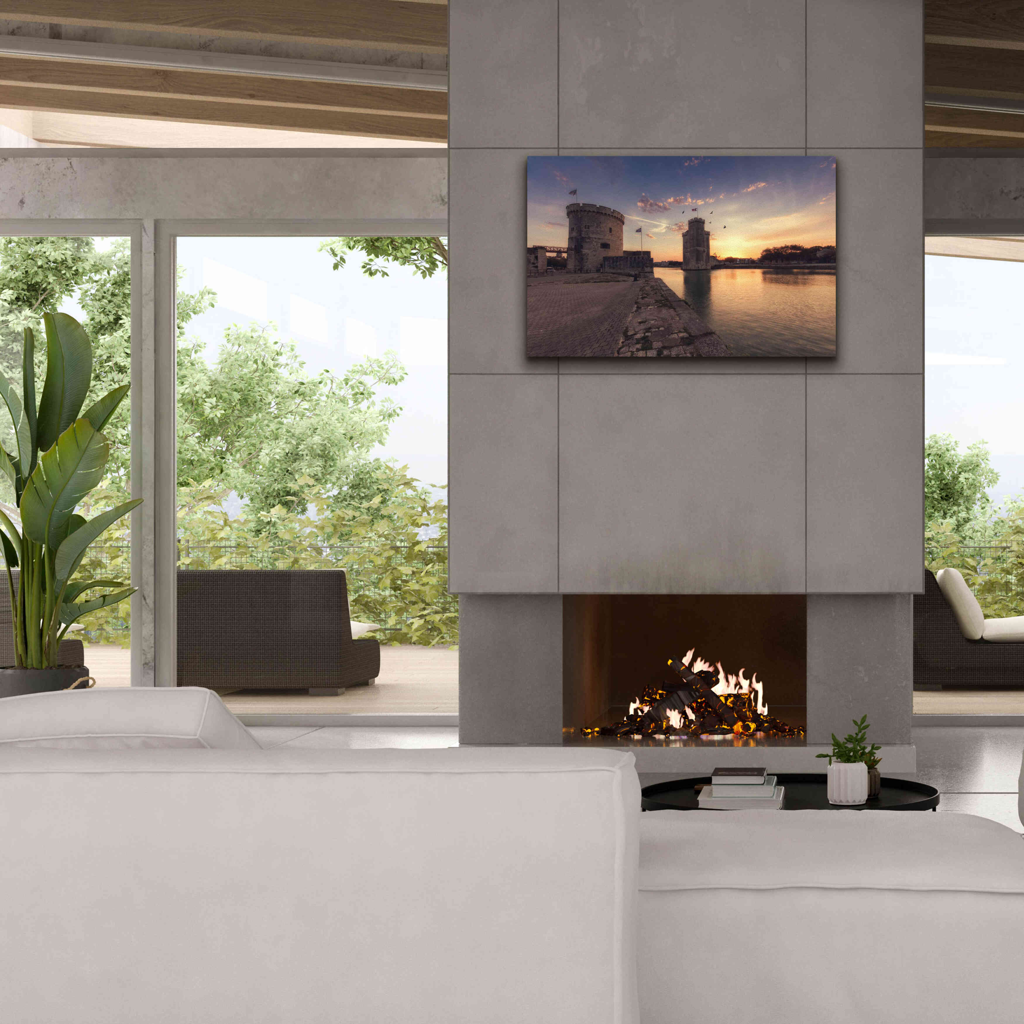 'Port de la Rochelle' by Sebastien Lory, Giclee Canvas Wall Art,40 x 26