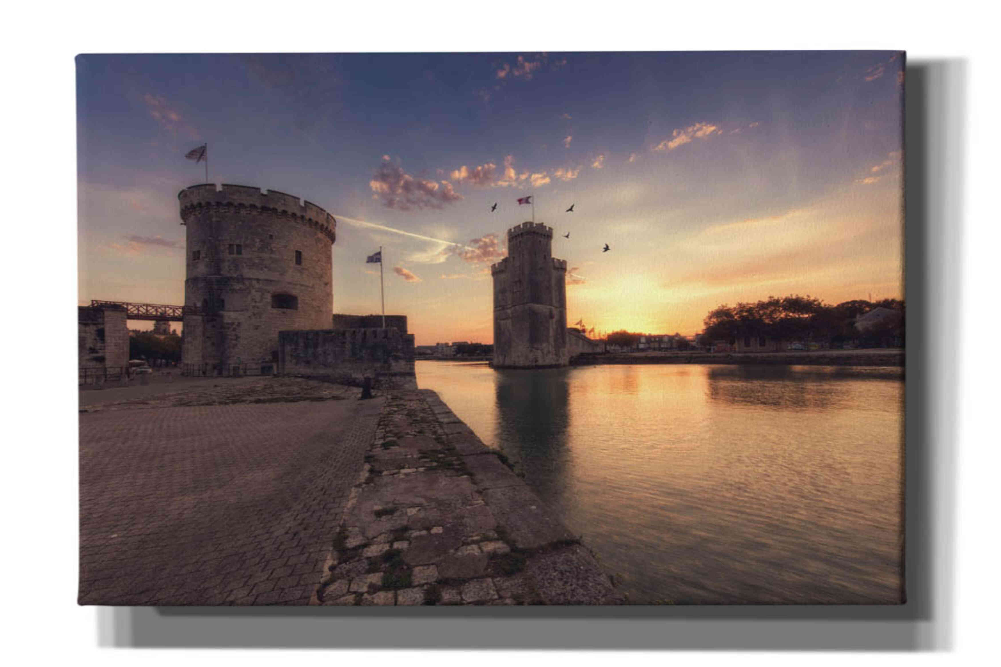'Port de la Rochelle' by Sebastien Lory, Giclee Canvas Wall Art