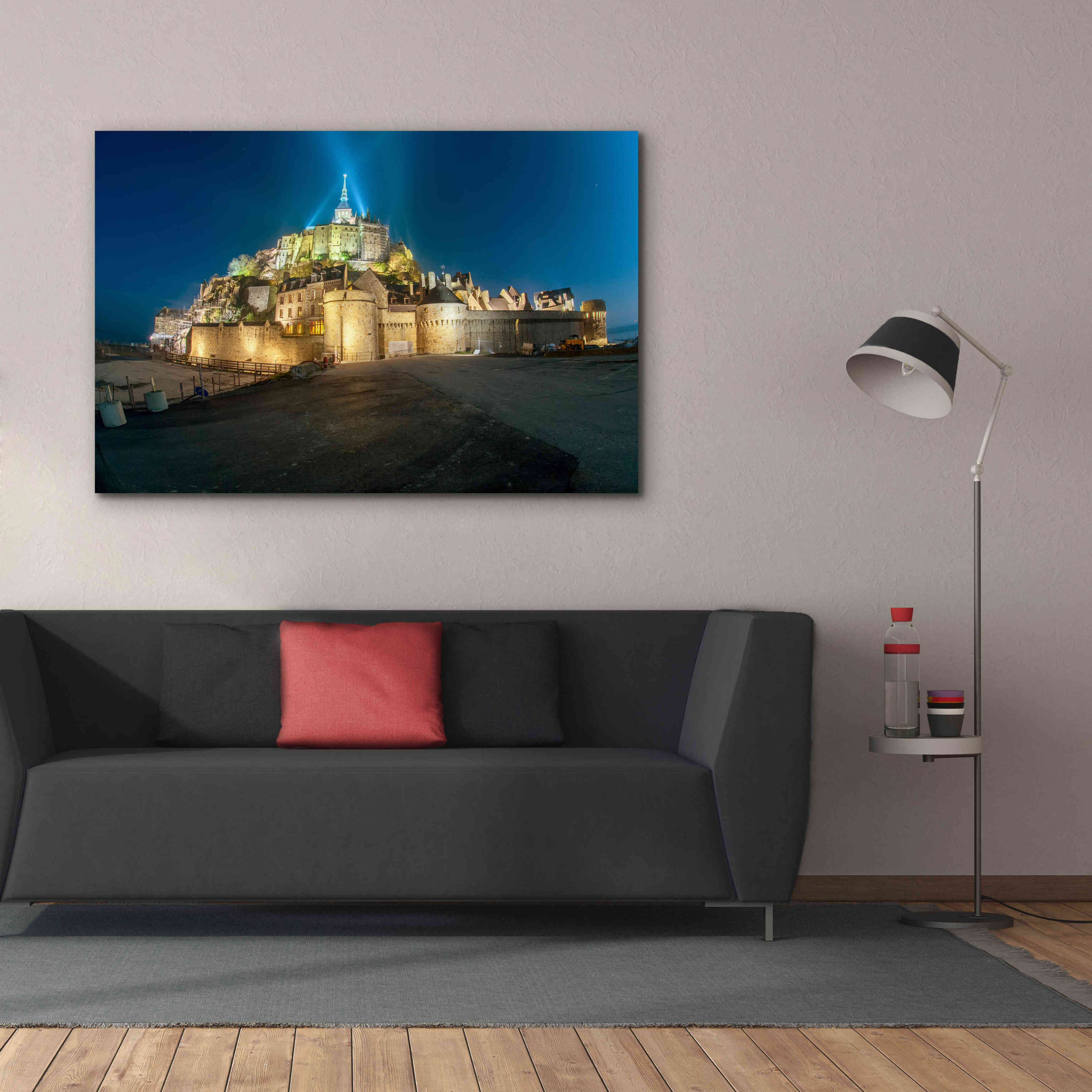 'Castle Lights' by Sebastien Lory, Giclee Canvas Wall Art,60 x 40