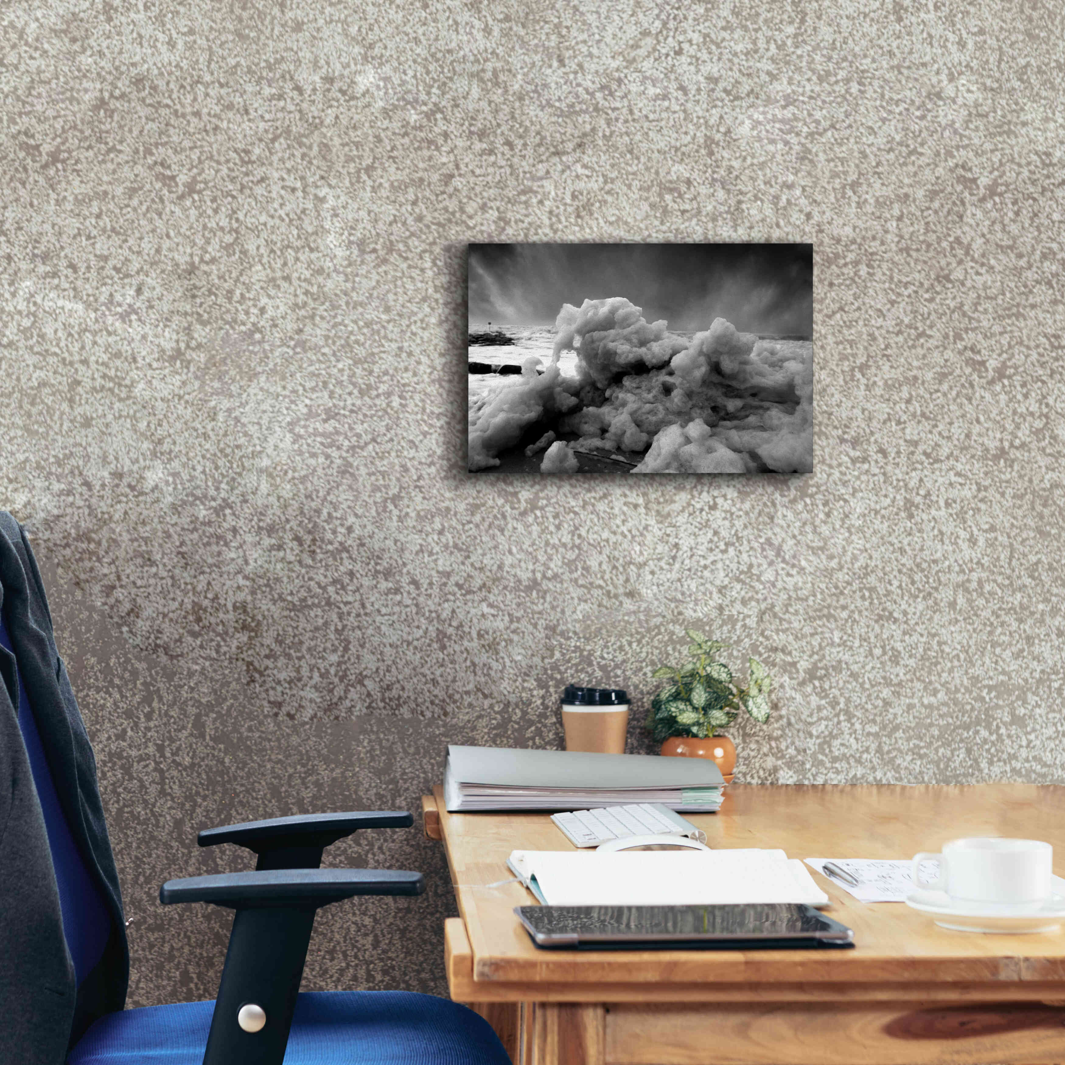 'Land Clouds' by Sebastien Lory, Giclee Canvas Wall Art,18 x 12