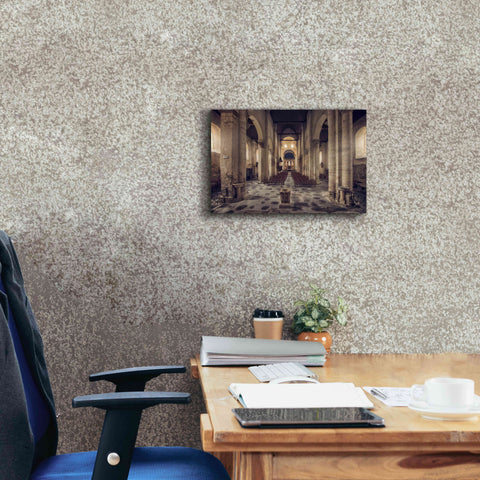 Image of 'Inside the Church' by Sebastien Lory, Giclee Canvas Wall Art,18 x 12