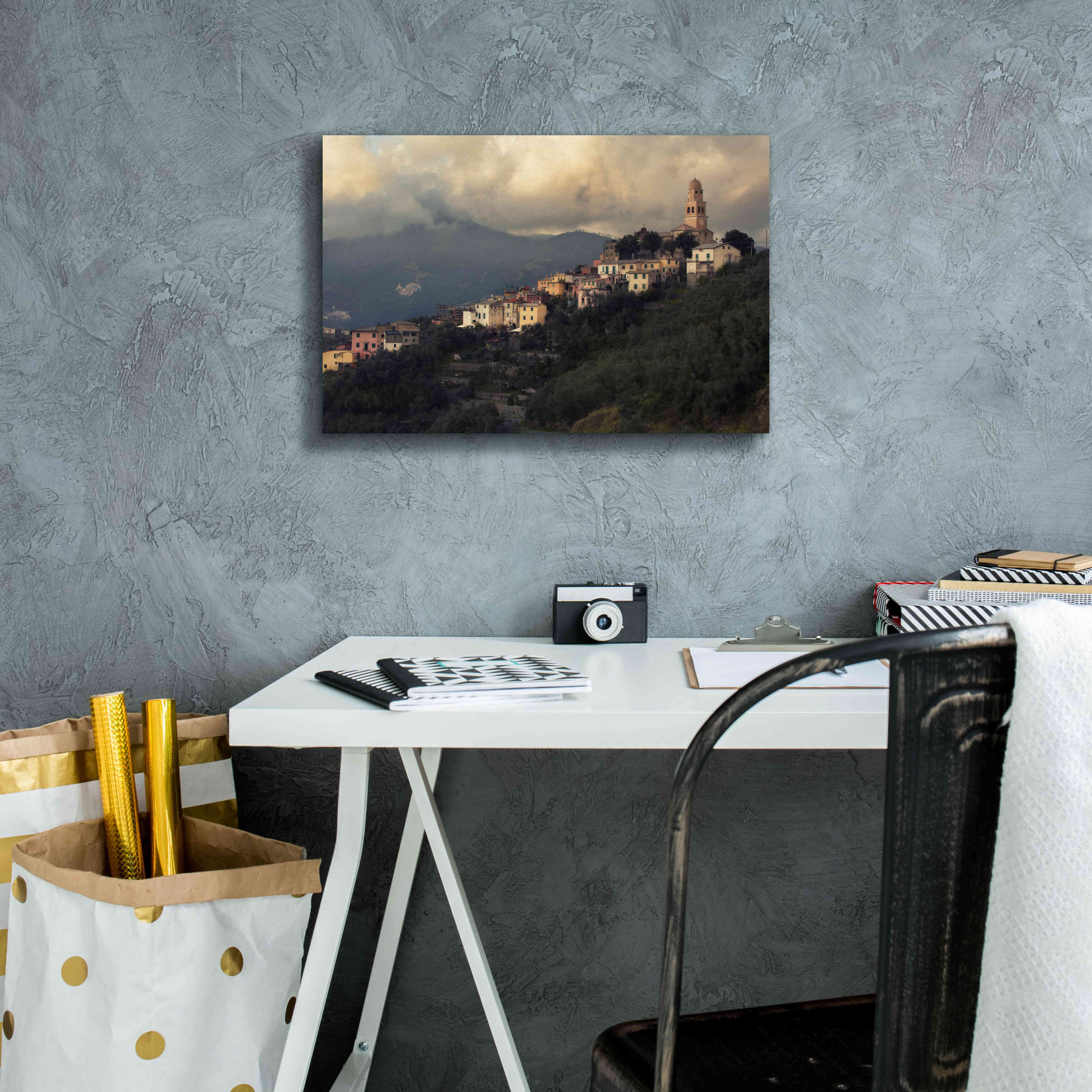 'Church' by Sebastien Lory, Giclee Canvas Wall Art,18 x 12