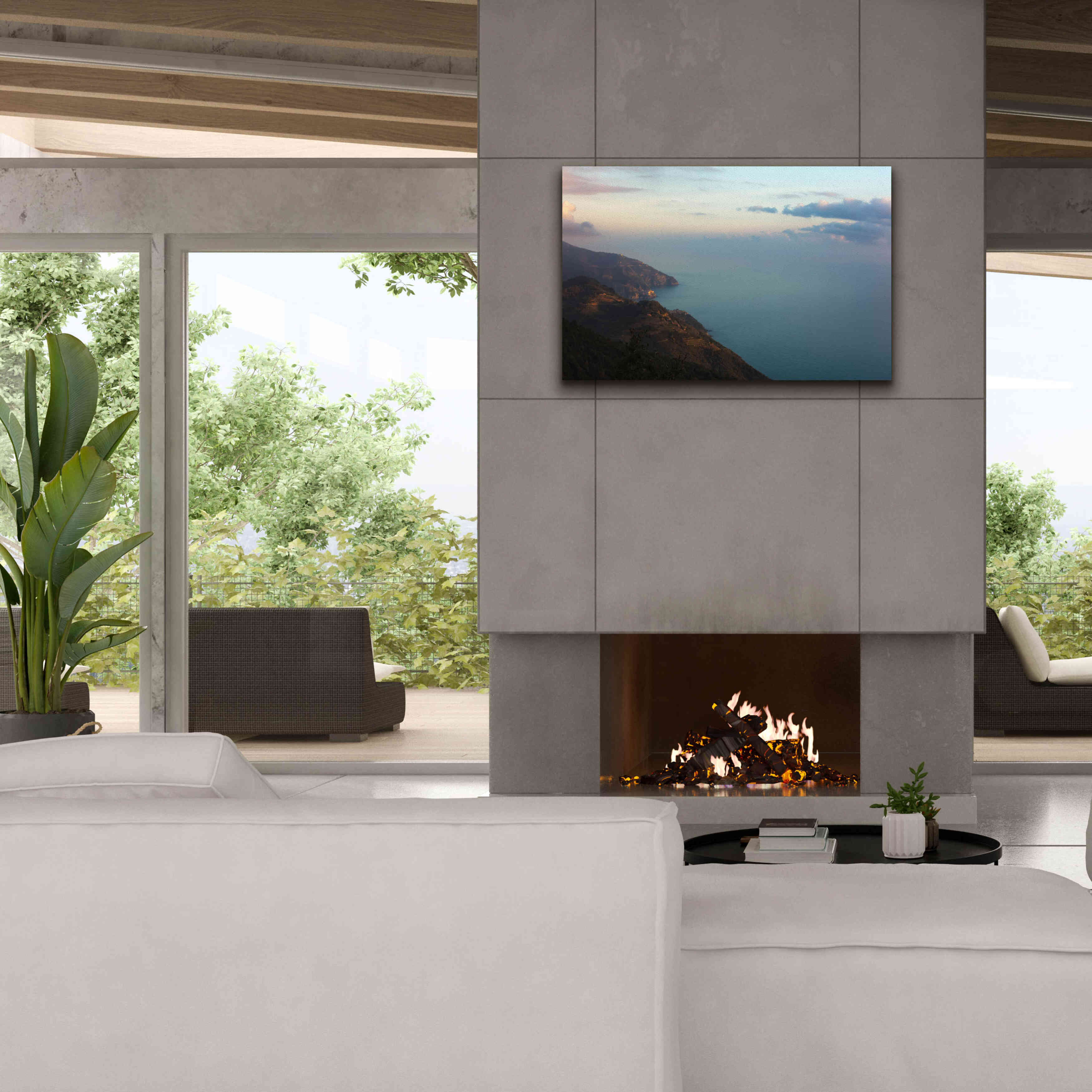 'Ocean Views' by Sebastien Lory, Giclee Canvas Wall Art,40 x 26