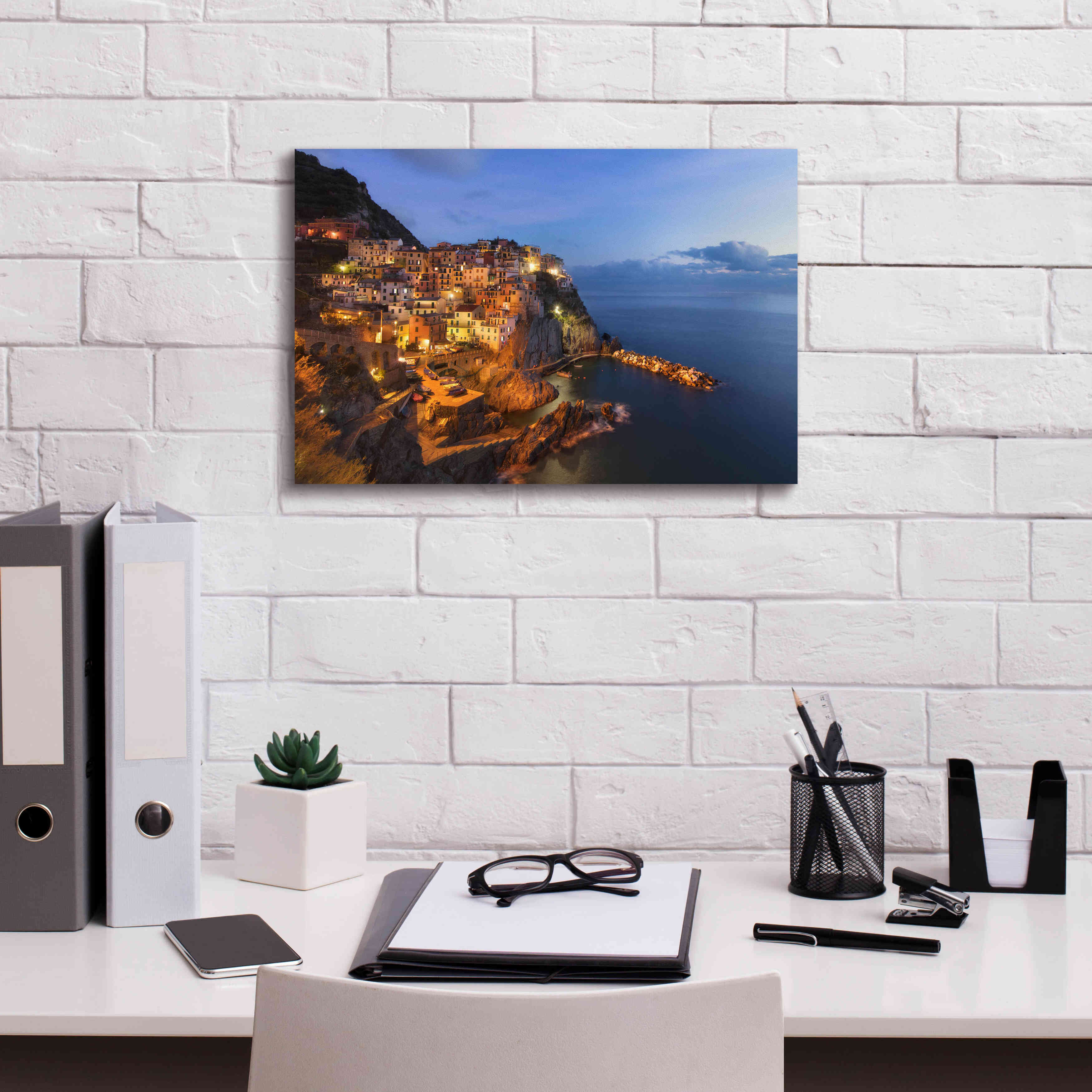 'Magestic Night' by Sebastien Lory, Giclee Canvas Wall Art,18 x 12