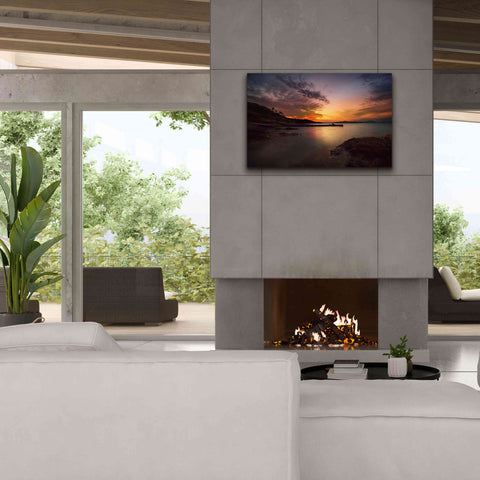 Image of 'Fiery Sunset' by Sebastien Lory, Giclee Canvas Wall Art,40 x 26