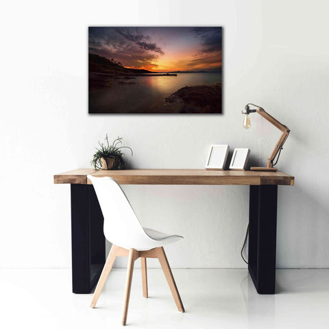Image of 'Fiery Sunset' by Sebastien Lory, Giclee Canvas Wall Art,40 x 26