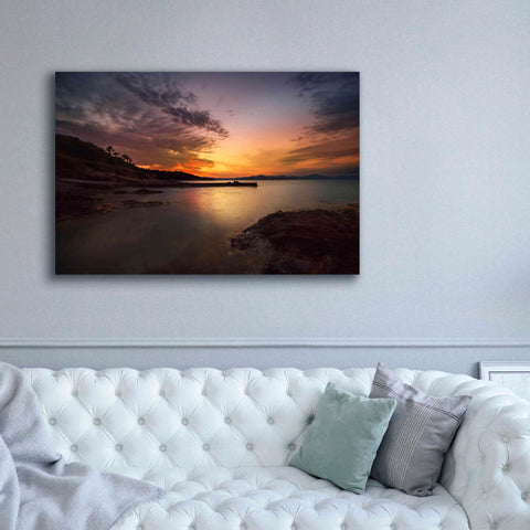 Image of 'Fiery Sunset' by Sebastien Lory, Giclee Canvas Wall Art,60 x 40