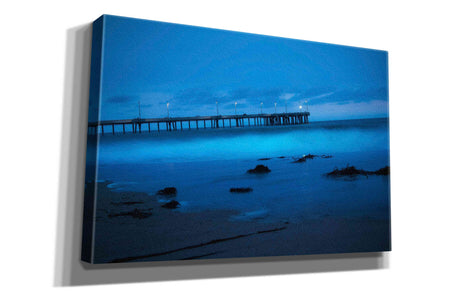 'Blue Hour Pier' by Sebastien Lory, Giclee Canvas Wall Art