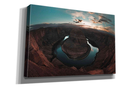 'Horseshoe Bend Sunset' by Sebastien Lory, Giclee Canvas Wall Art