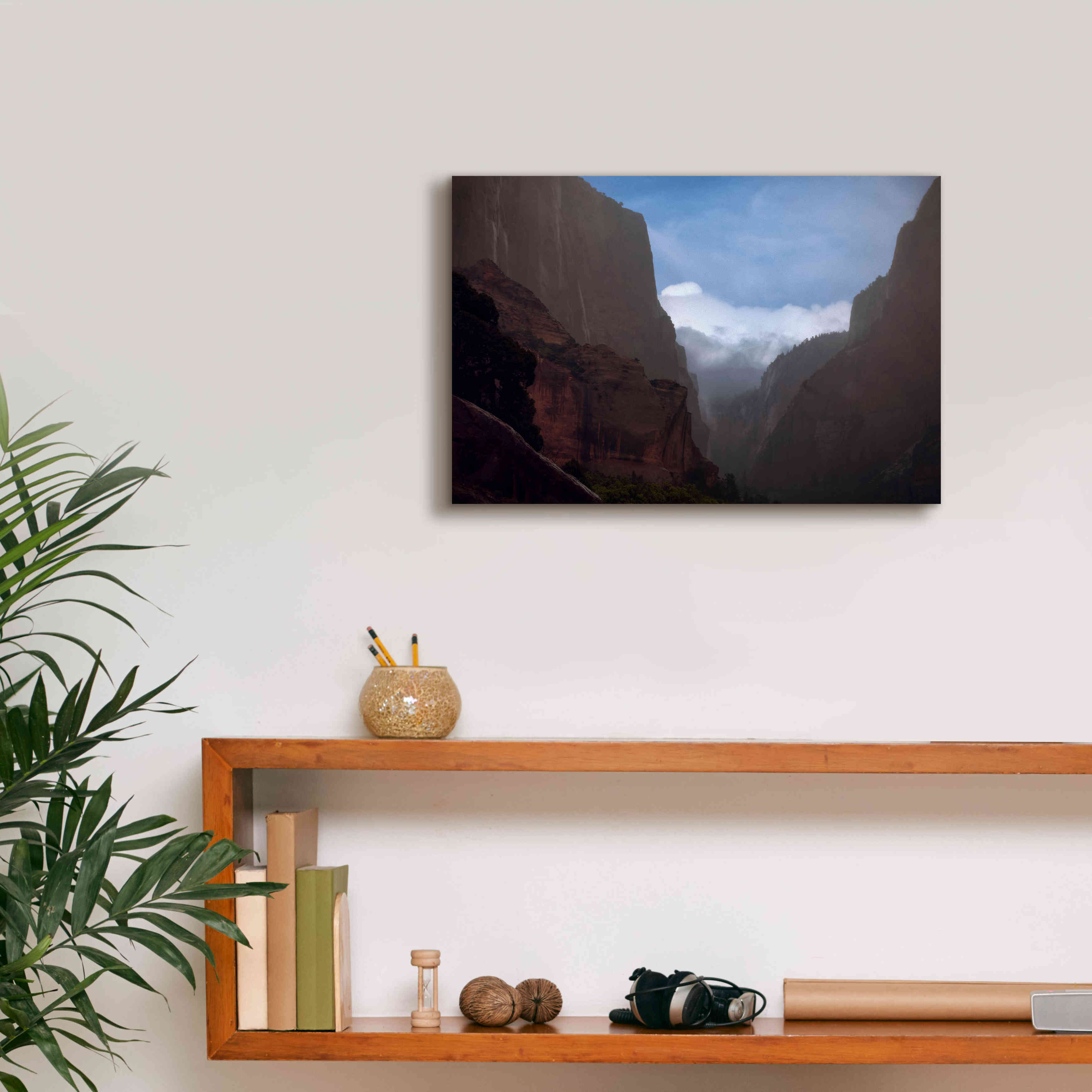 'Mistery Canyon I' by Sebastien Lory, Giclee Canvas Wall Art,18 x 12