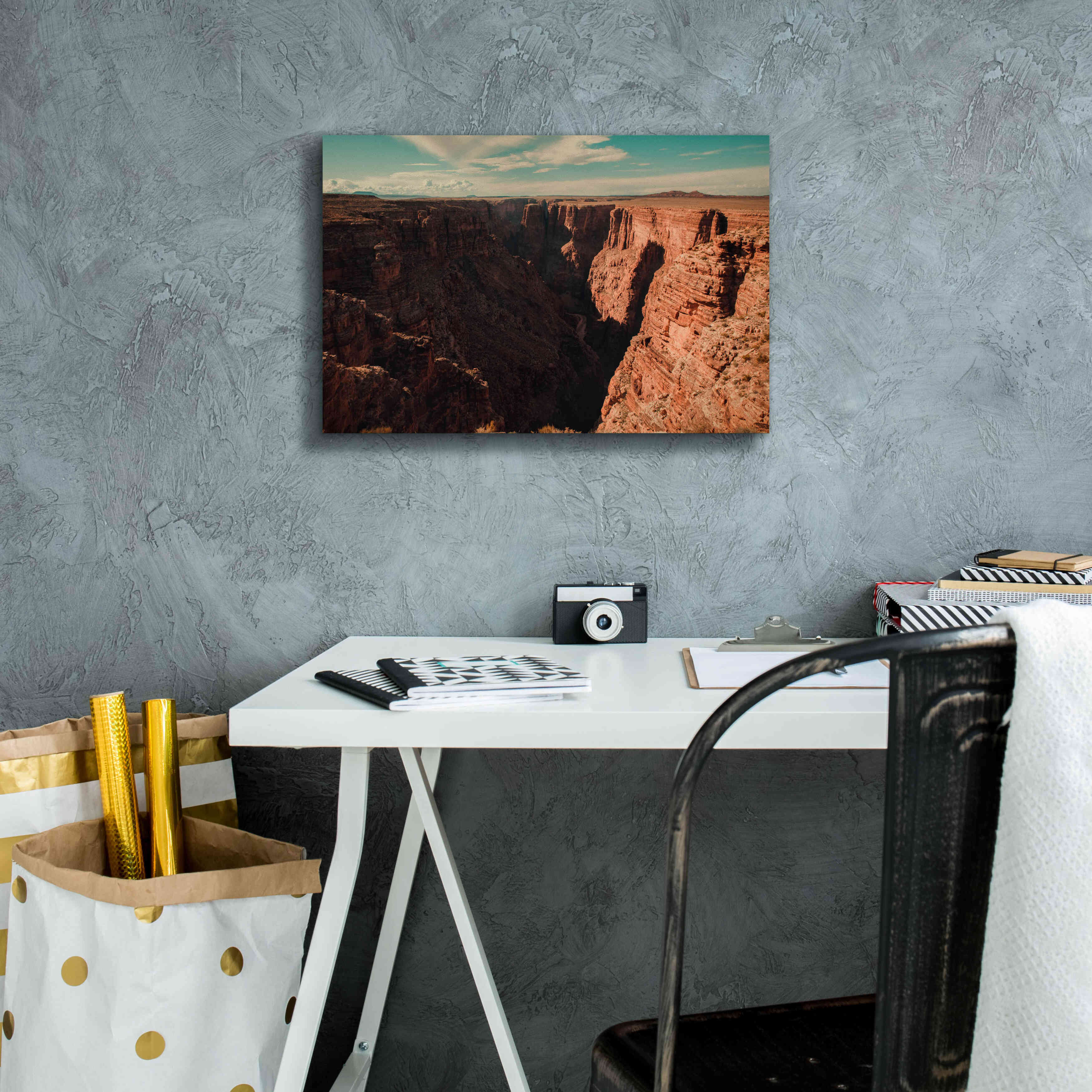 'Mistery Canyon III' by Sebastien Lory, Giclee Canvas Wall Art,18 x 12