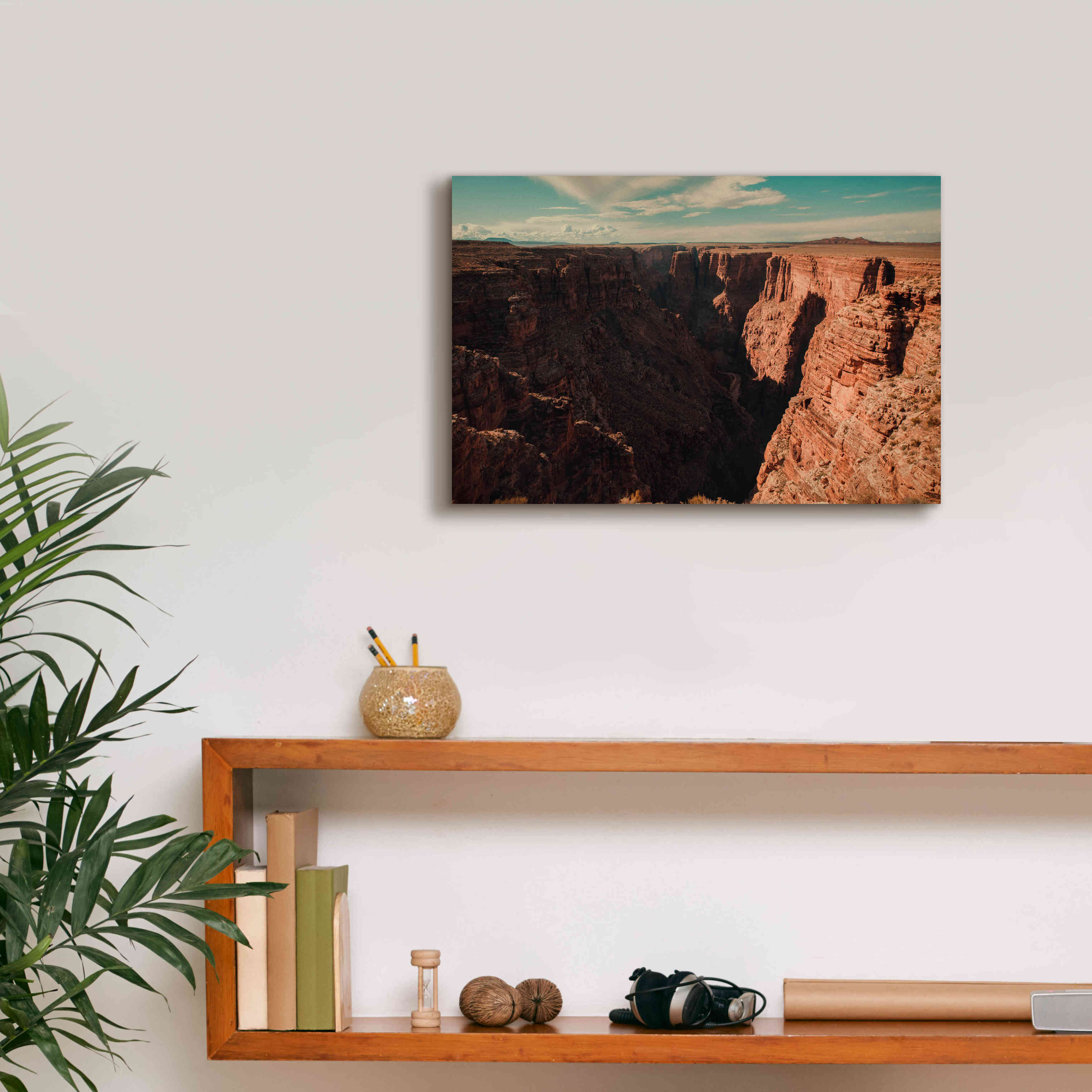 'Mistery Canyon III' by Sebastien Lory, Giclee Canvas Wall Art,18 x 12
