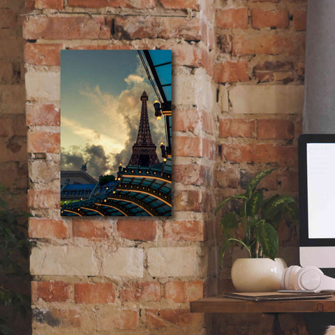 Image of 'Eiffel Vegas' by Sebastien Lory, Giclee Canvas Wall Art,12 x 18