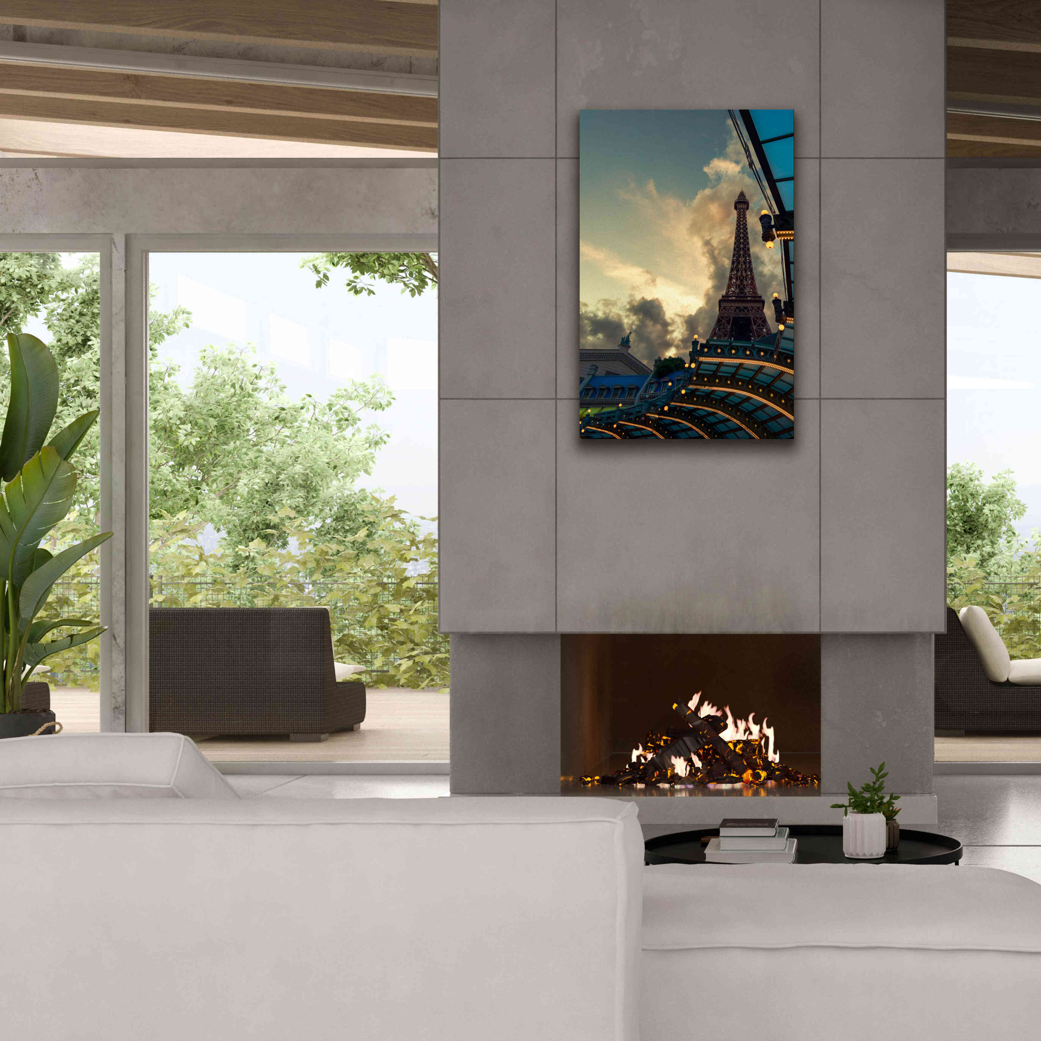 'Eiffel Vegas' by Sebastien Lory, Giclee Canvas Wall Art,26 x 40