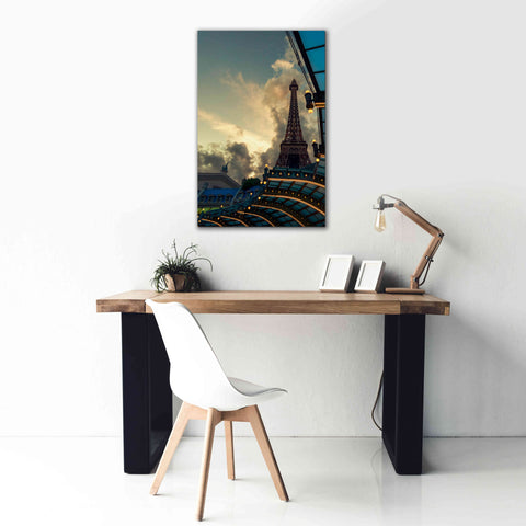 Image of 'Eiffel Vegas' by Sebastien Lory, Giclee Canvas Wall Art,26 x 40