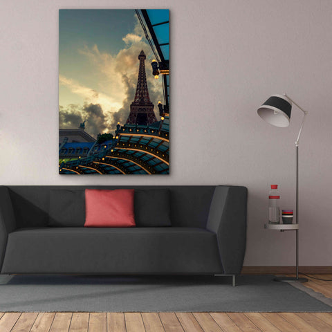 Image of 'Eiffel Vegas' by Sebastien Lory, Giclee Canvas Wall Art,40 x 60