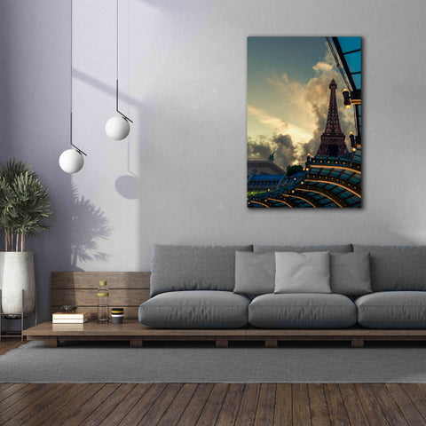 Image of 'Eiffel Vegas' by Sebastien Lory, Giclee Canvas Wall Art,40 x 60