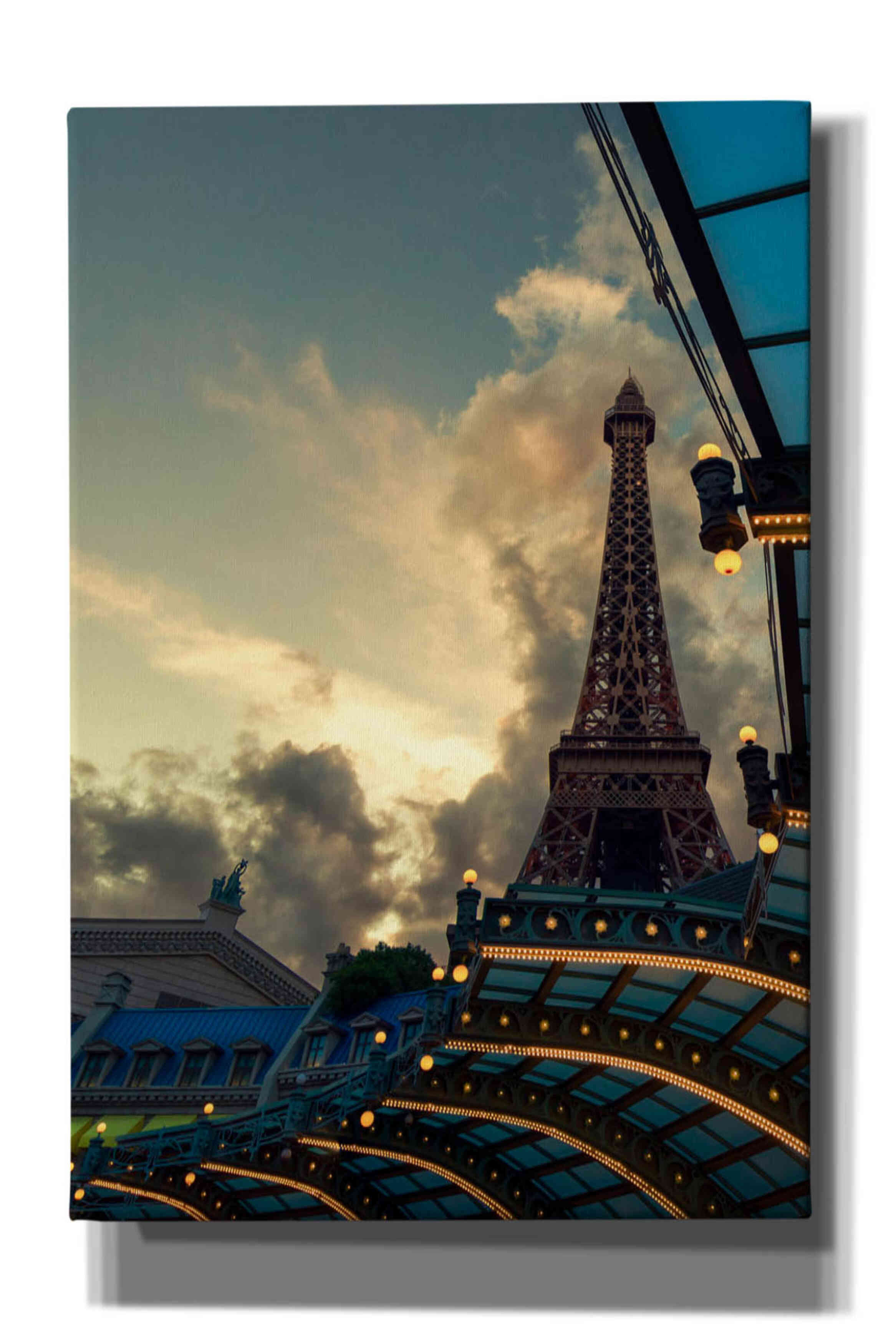 'Eiffel Vegas' by Sebastien Lory, Giclee Canvas Wall Art