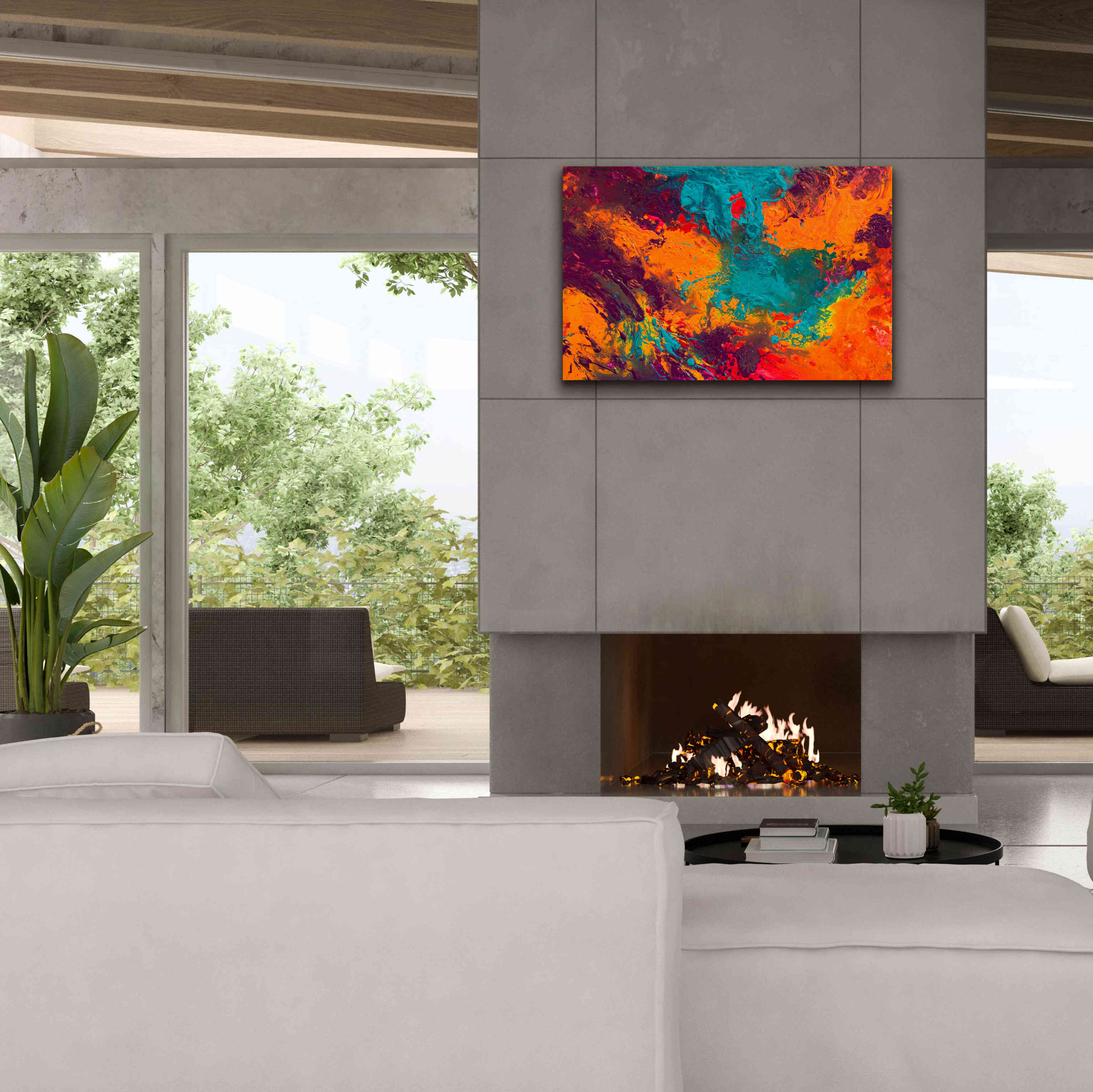 'Creation of America' by Jace D McTier, Giclee Canvas Wall Art,40 x 26