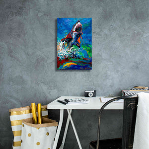 'The Lawyer Breeching Great White Shark' by Jace D McTier, Giclee Canvas Wall Art,12 x 18
