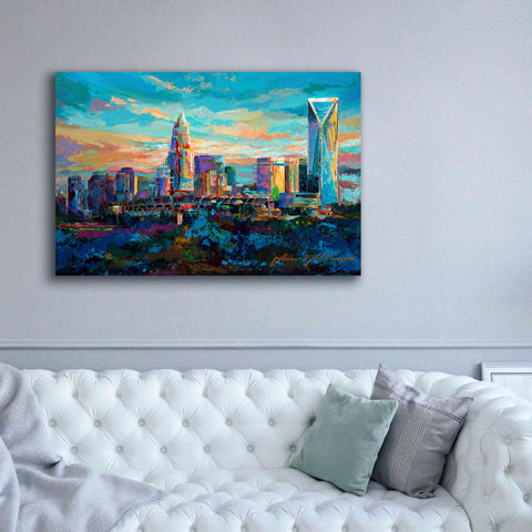 Image of 'The Queen City Charlotte North Carolina' by Jace D McTier, Giclee Canvas Wall Art,60 x 40