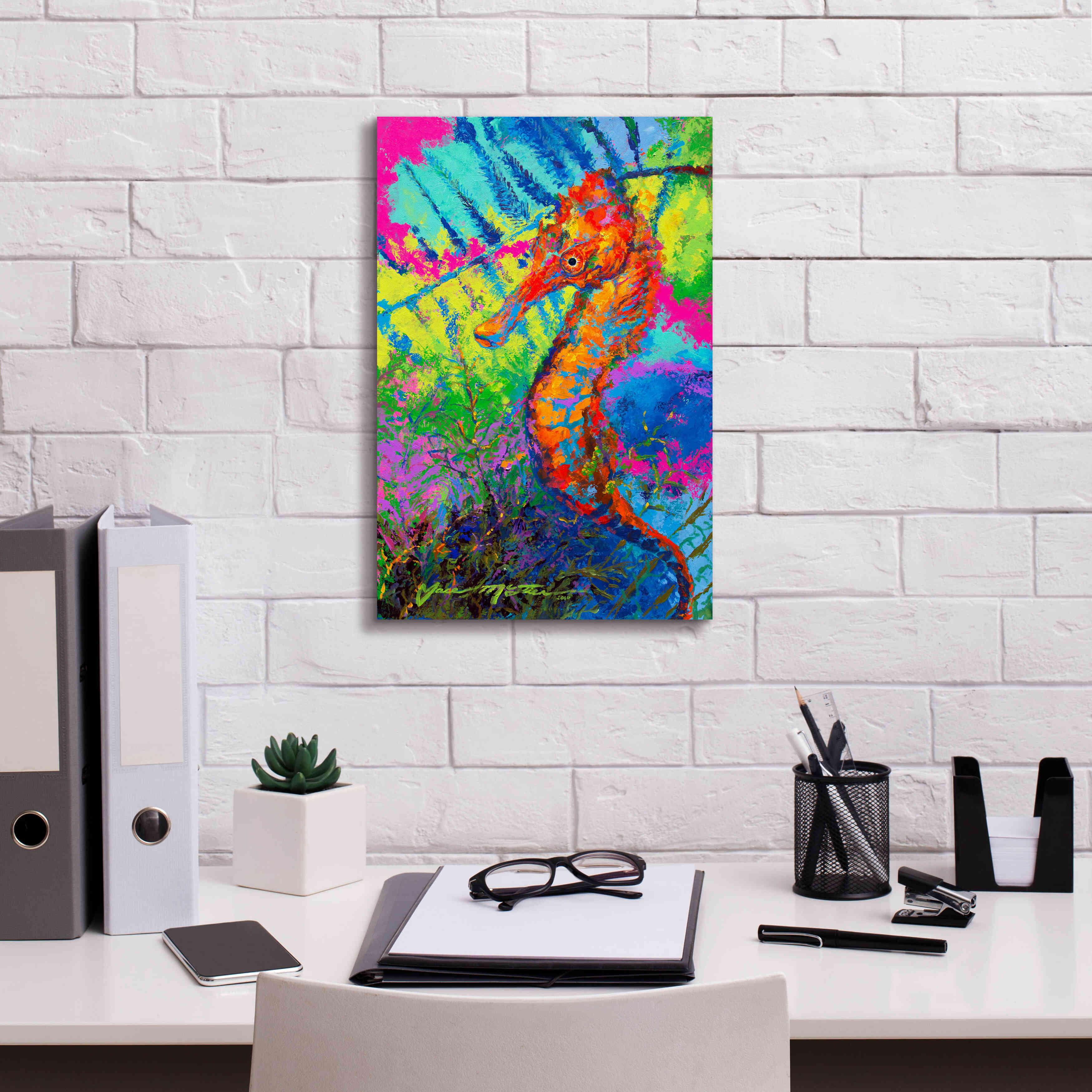 'Miniature Majesty of the Ocean Orange Caribbe' by Jace D McTier, Giclee Canvas Wall Art,12 x 18