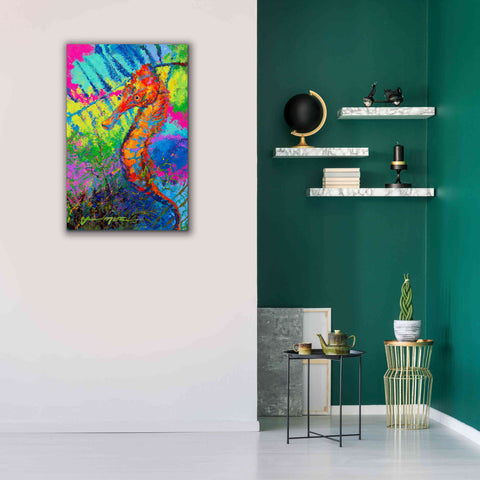 Image of 'Miniature Majesty of the Ocean Orange Caribbe' by Jace D McTier, Giclee Canvas Wall Art,26 x 40