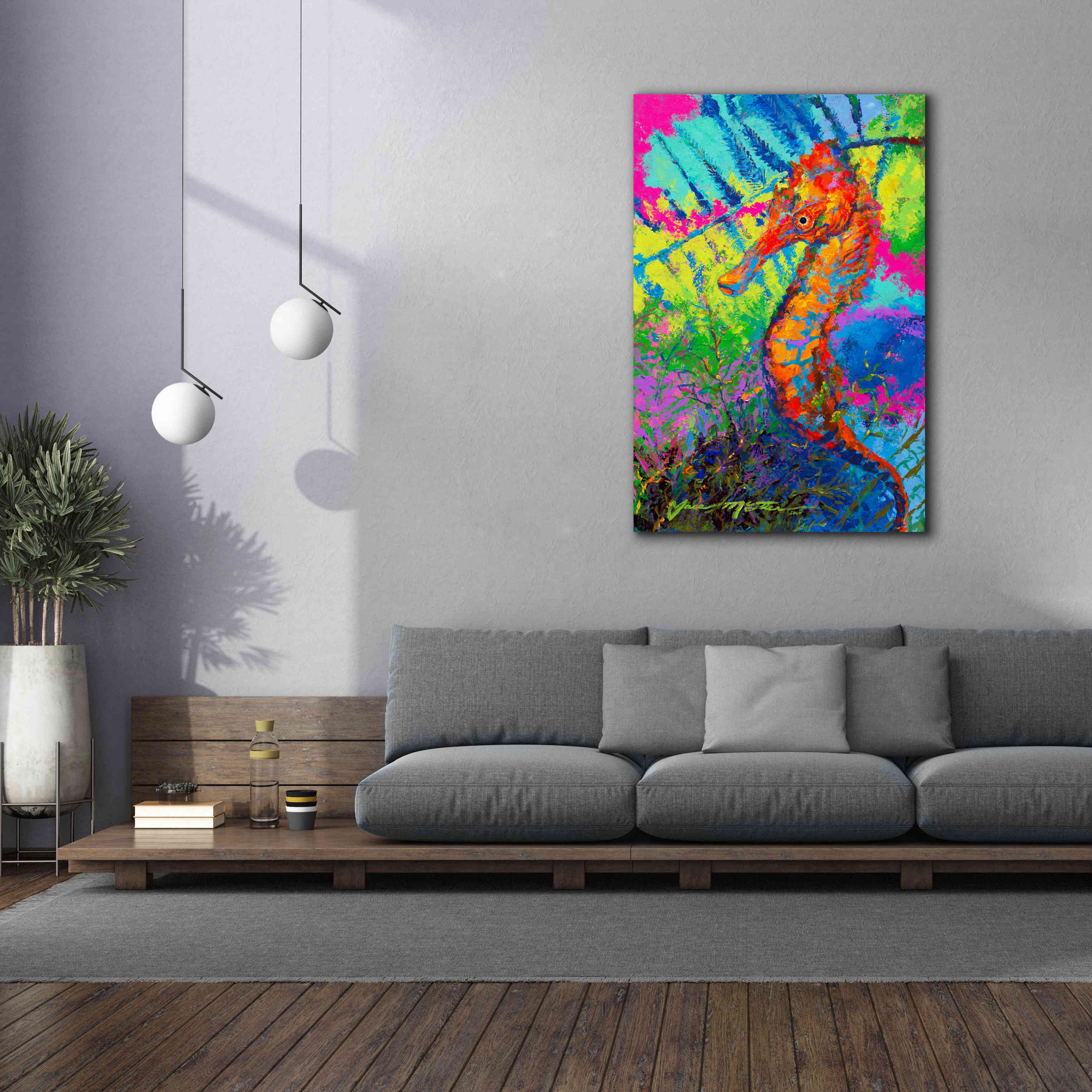 'Miniature Majesty of the Ocean Orange Caribbe' by Jace D McTier, Giclee Canvas Wall Art,40 x 60