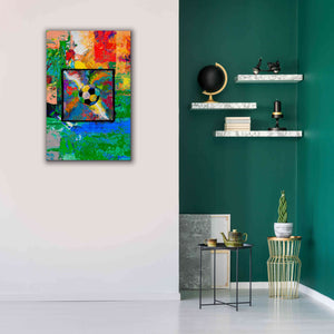 'Window into the Soccer Universe Red and Green' by Jace D McTier, Giclee Canvas Wall Art,26 x 40