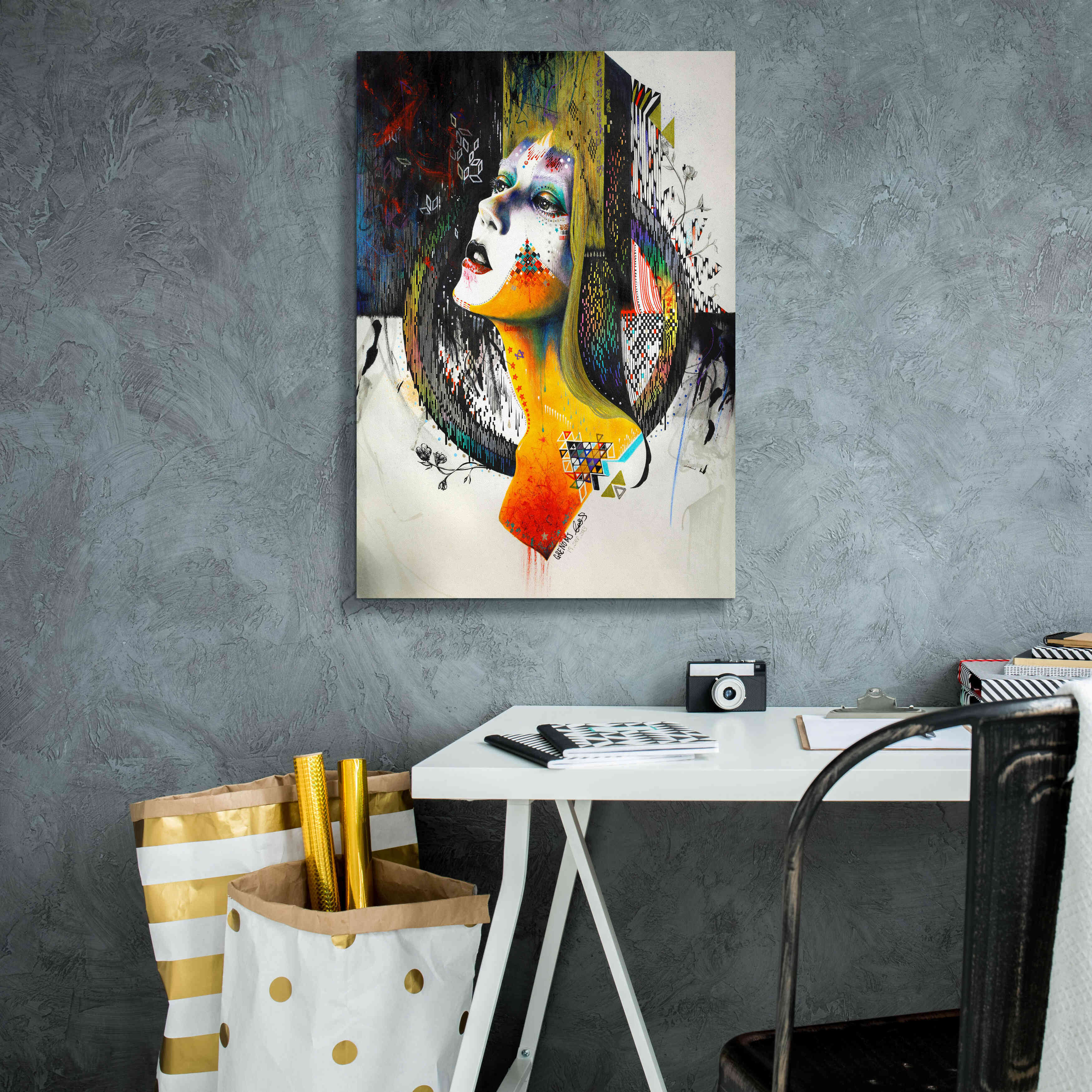 'Between Hope And Despair' by MinJae, Giclee Canvas Wall Art,18 x 26