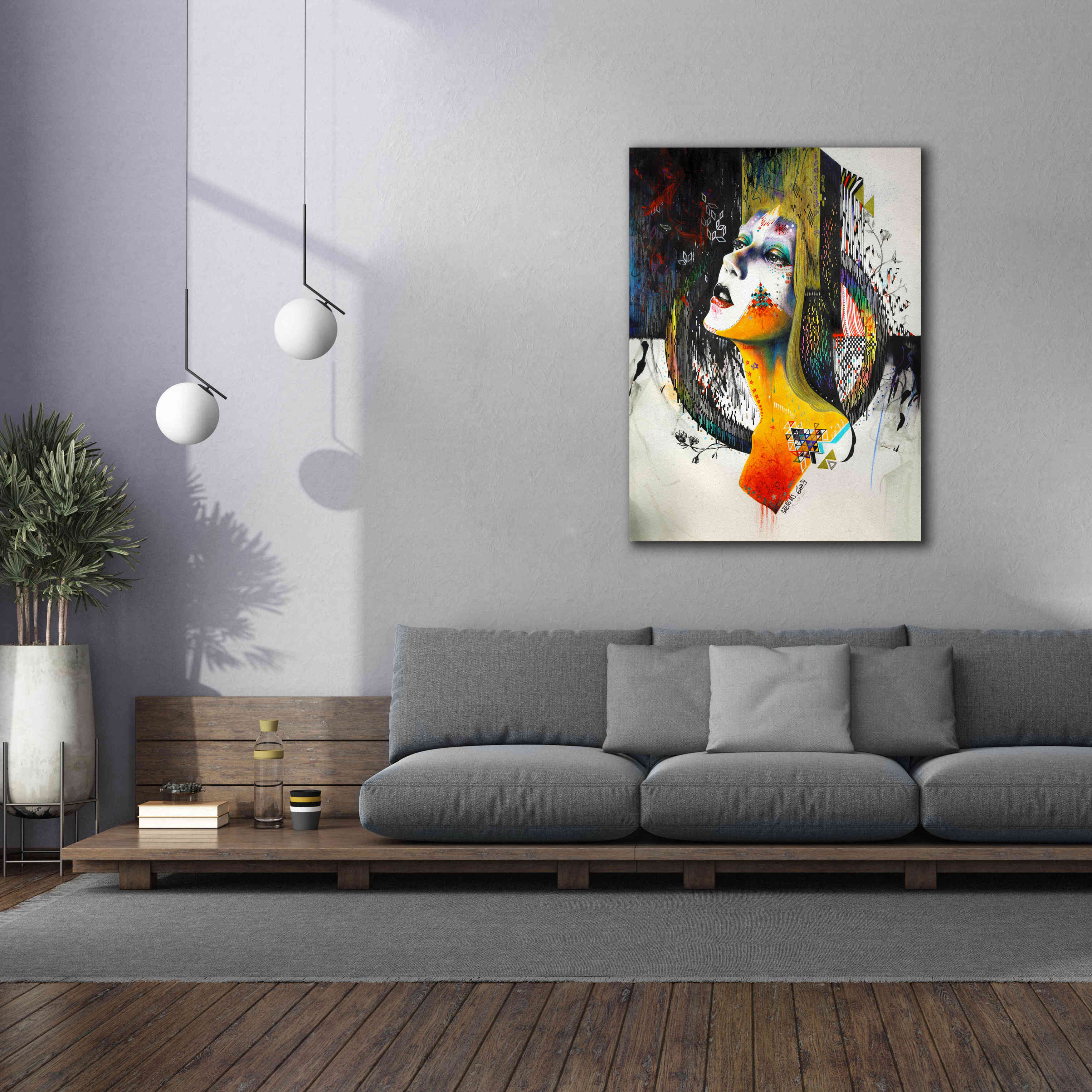 'Between Hope And Despair' by MinJae, Giclee Canvas Wall Art,40 x 54