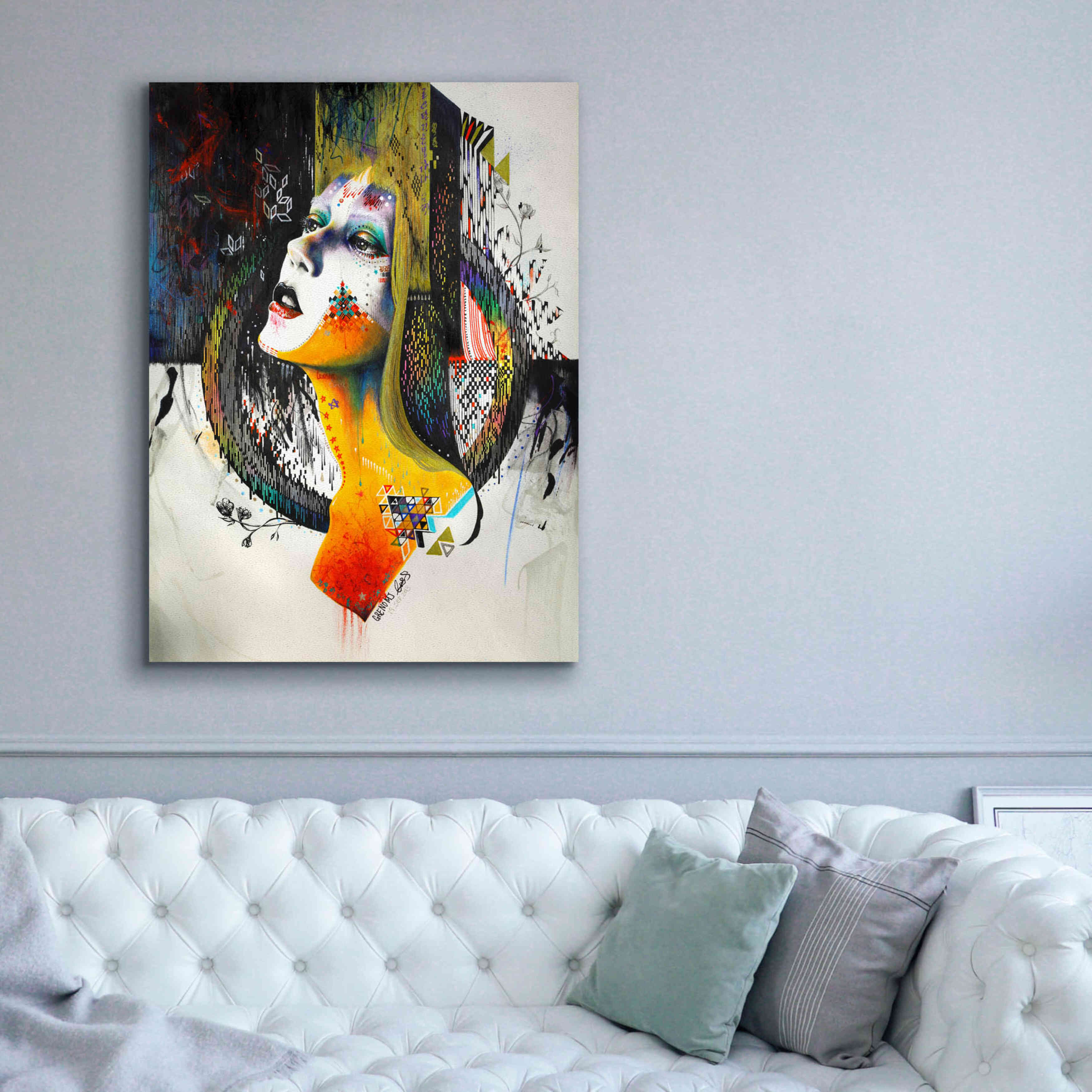 'Between Hope And Despair' by MinJae, Giclee Canvas Wall Art,40 x 54