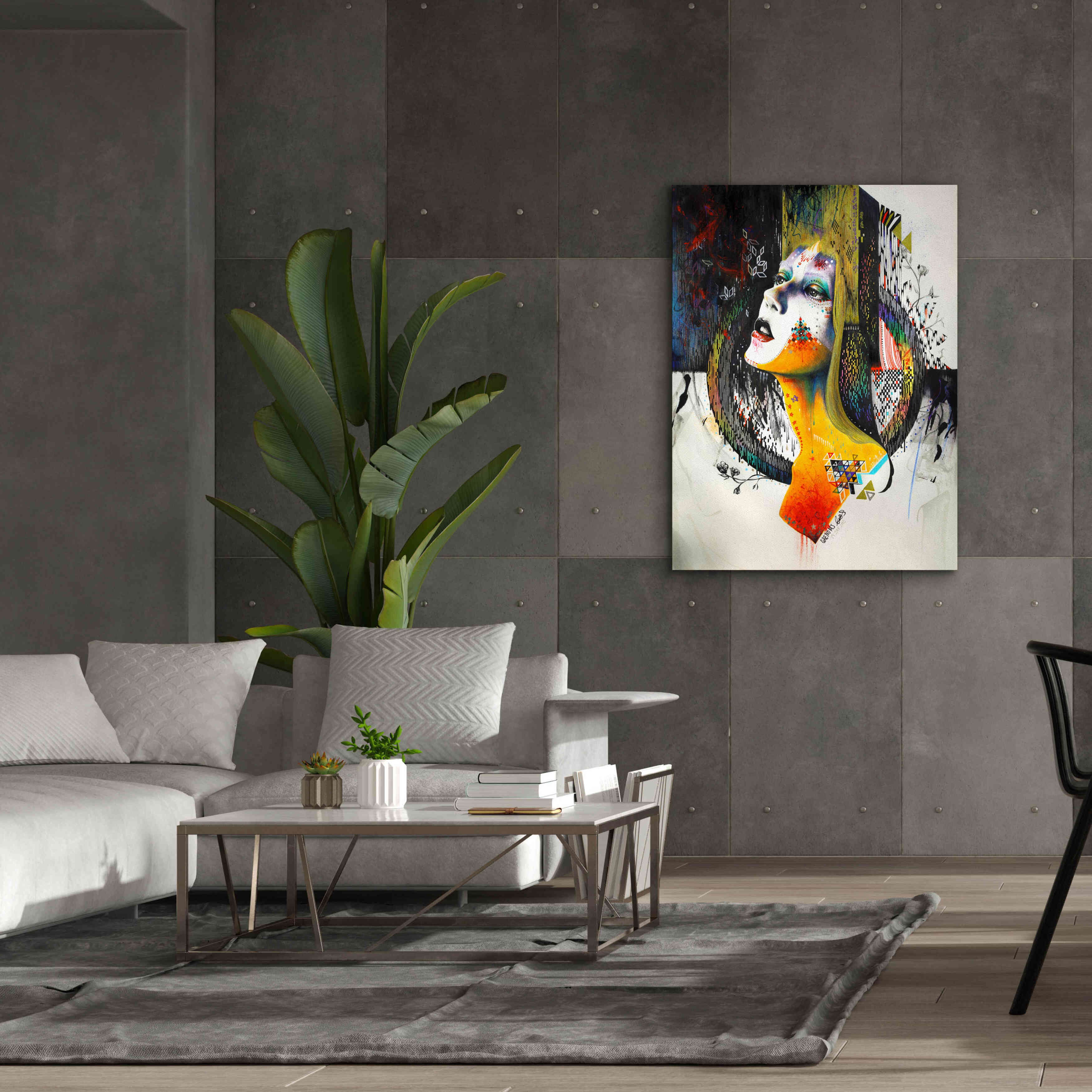 'Between Hope And Despair' by MinJae, Giclee Canvas Wall Art,40 x 54