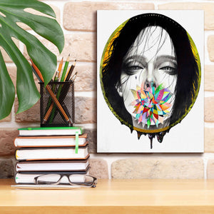'Black Blossom' by MinJae, Giclee Canvas Wall Art,12 x 16