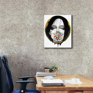 'Black Blossom' by MinJae, Giclee Canvas Wall Art,20 x 24