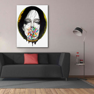 'Black Blossom' by MinJae, Giclee Canvas Wall Art,40 x 54