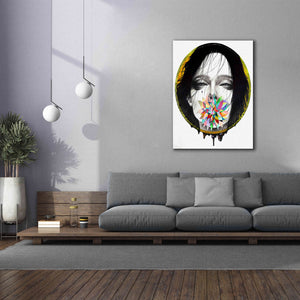 'Black Blossom' by MinJae, Giclee Canvas Wall Art,40 x 54