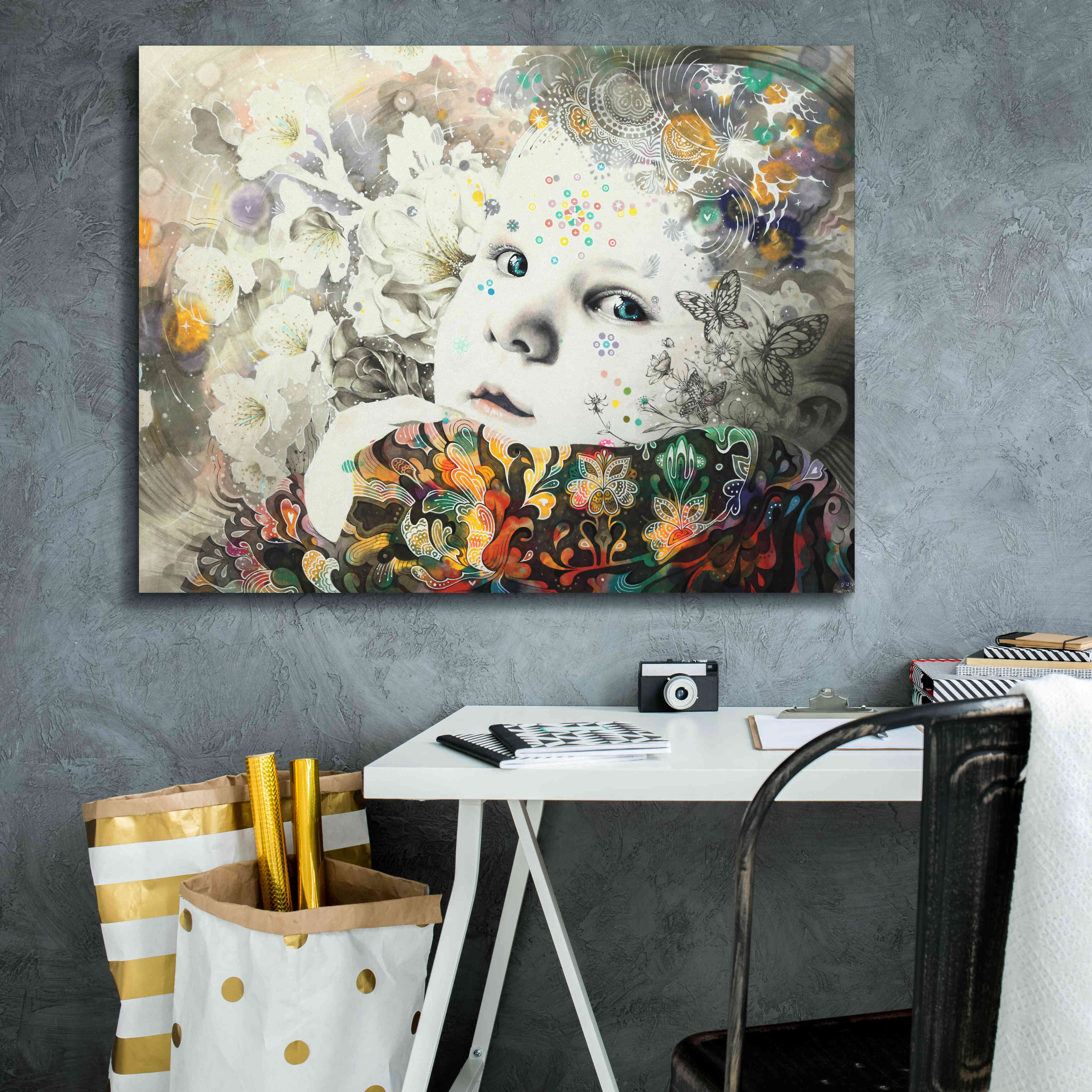 'Blooming' by MinJae, Giclee Canvas Wall Art,34 x 26