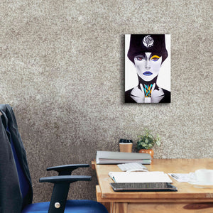 'Blue Lip' by MinJae, Giclee Canvas Wall Art,12 x 18