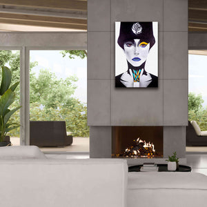 'Blue Lip' by MinJae, Giclee Canvas Wall Art,26 x 40