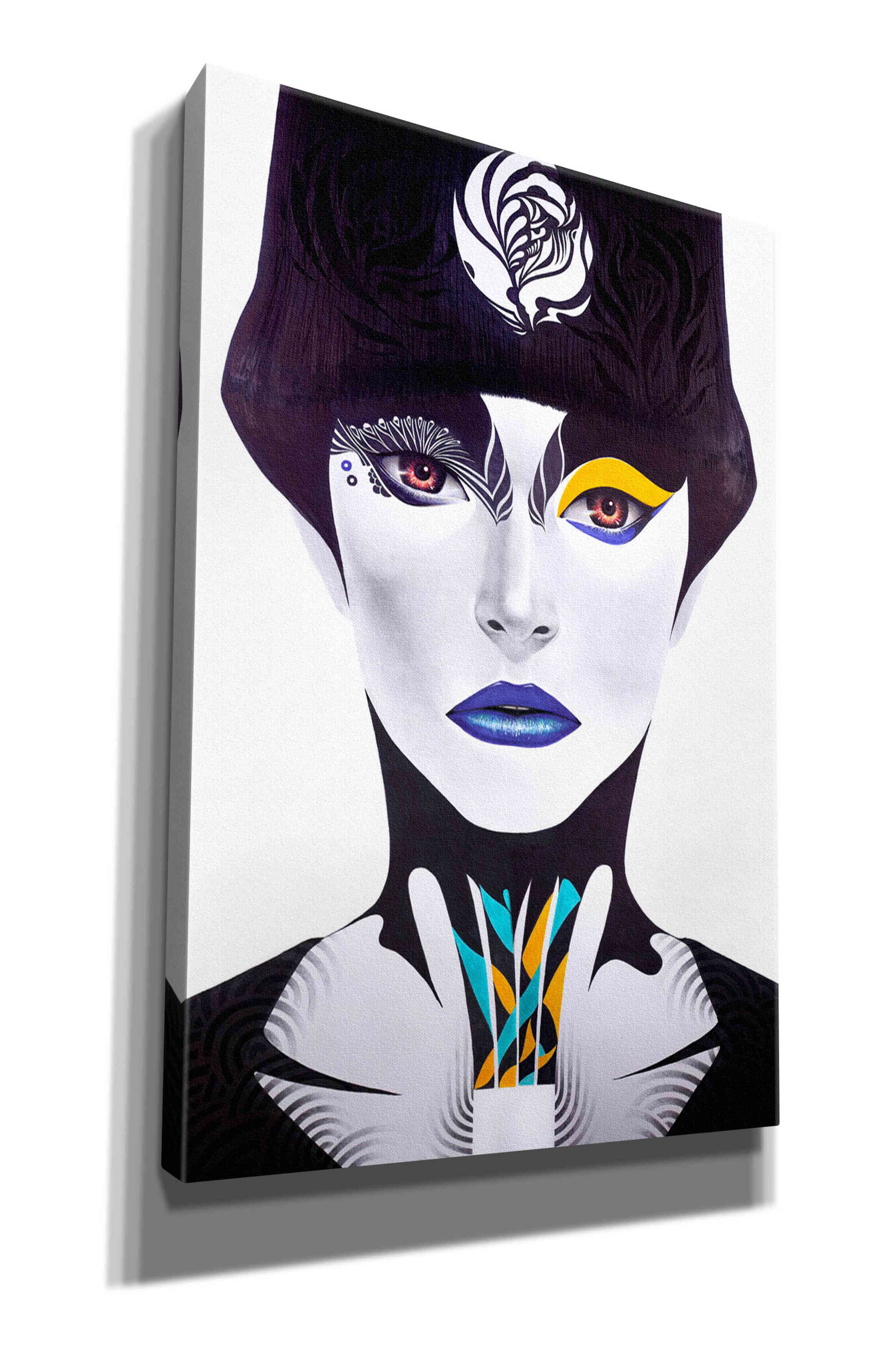 'Blue Lip' by MinJae, Giclee Canvas Wall Art
