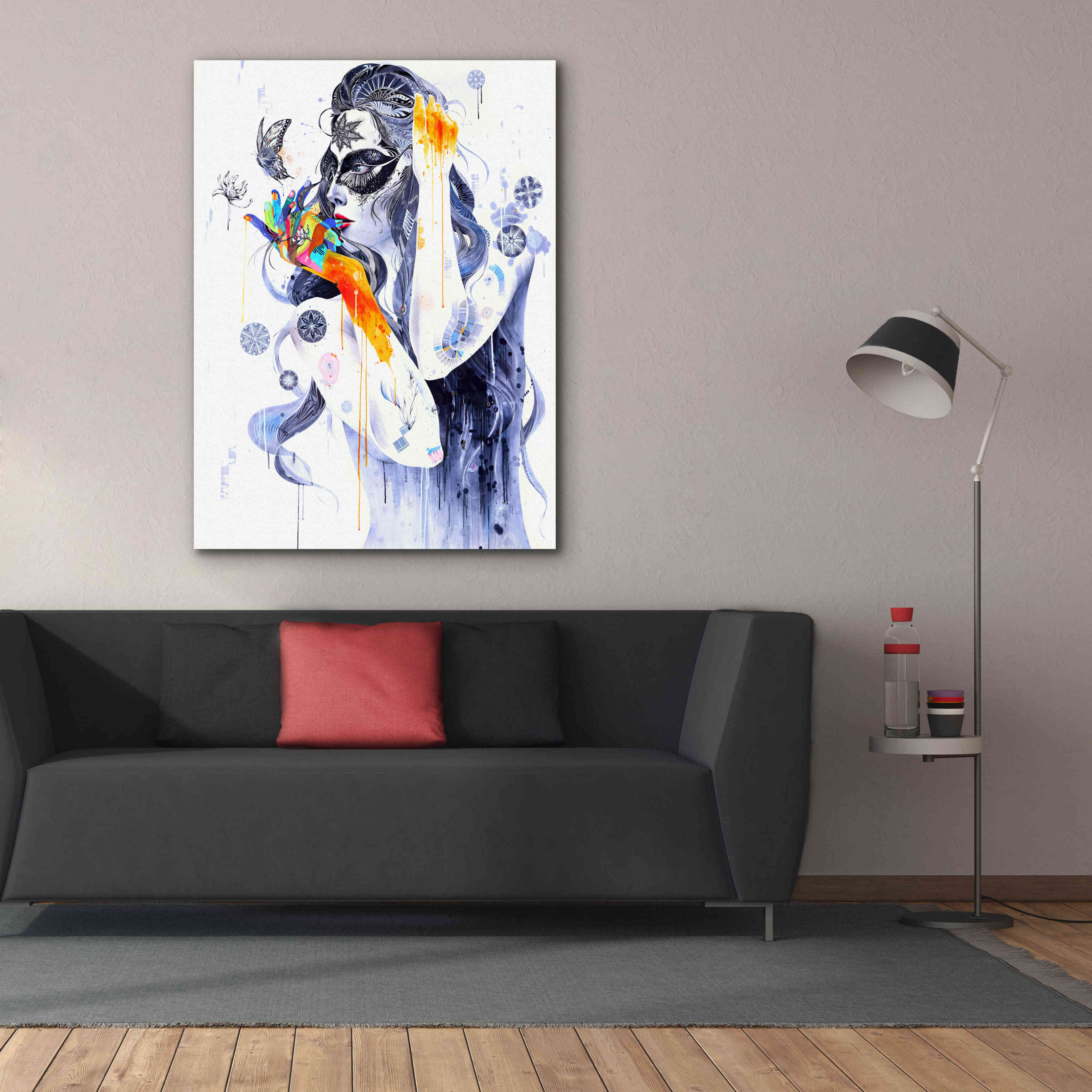 'Flower' by MinJae, Giclee Canvas Wall Art,40 x 54